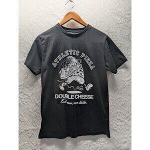 Denim & Flower Ricky Singh Men Small T-Shirt Short-Sleeve Athletic Pizza New